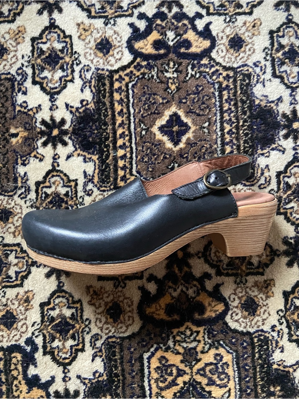 Women's Black Dansko Slingback Clog Heels - Comfortable Everyday Slip-On